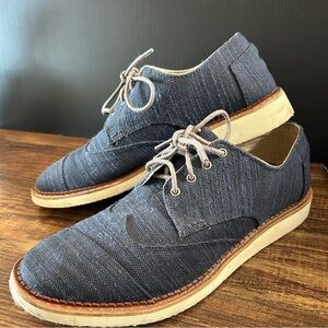 TOMS Brogue Twill Oxford Lace-Ups, Men’s‎ Size 9